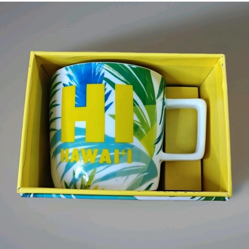 Starbucks 2016 Hawaii Collection Coffee Tea Ceramic Mug 14 oz Cup Giftable NOS
